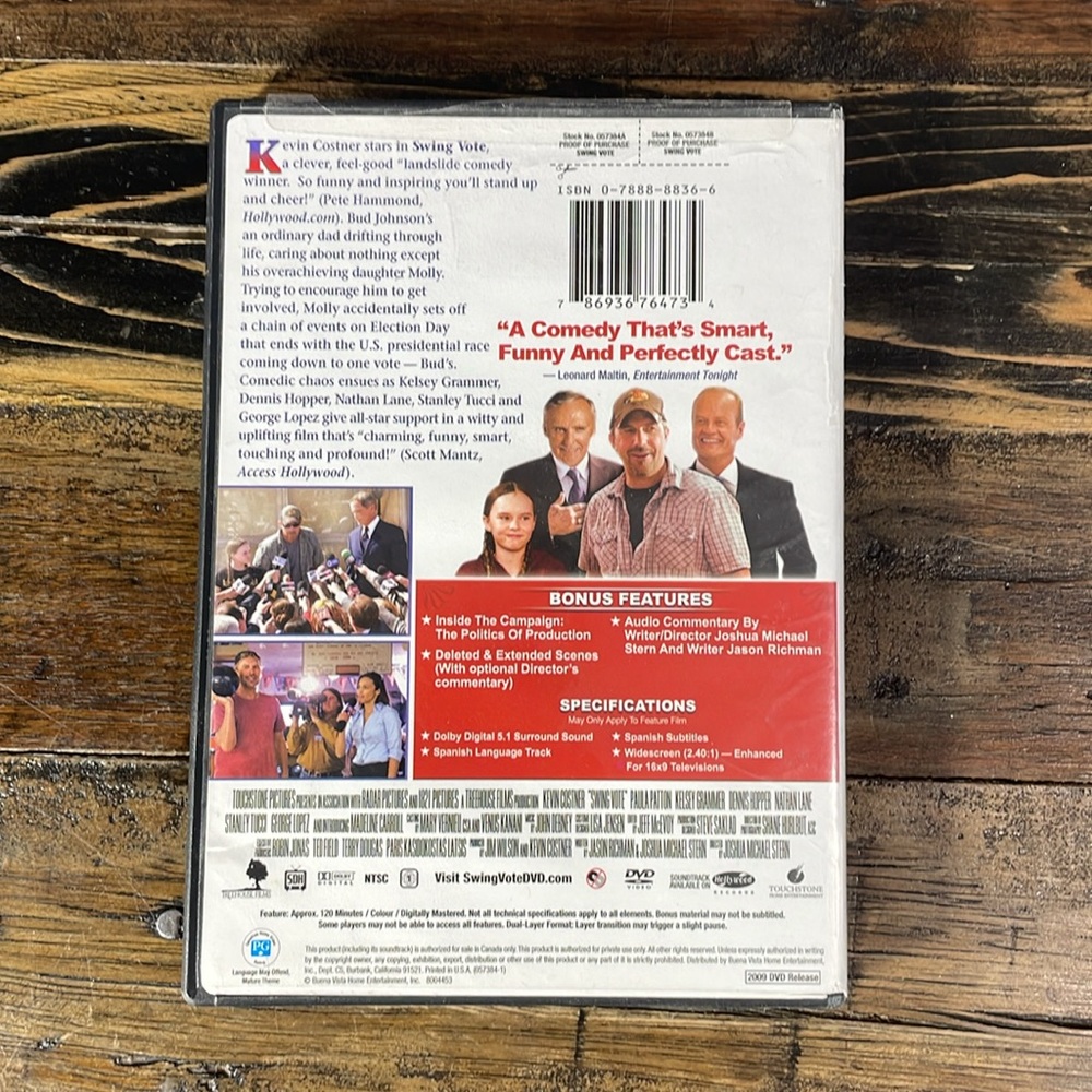 Swing Vote DVD - Picture 2 of 4